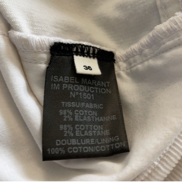 Isabel Marant Etoile White Courteroy Jean - Picture 6 of 8